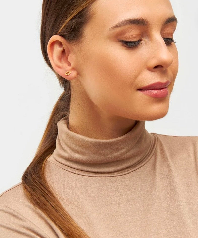 LULU Copenhagen - Saturn - 1 stk - forgyldt og sølv