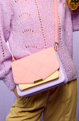 Noella - Blanca Multi Compartment Bag Coral/Purple/Nude