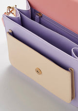 Noella - Blanca Multi Compartment Bag Coral/Purple/Nude