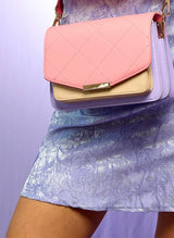 Noella - Blanca Multi Compartment Bag Coral/Purple/Nude