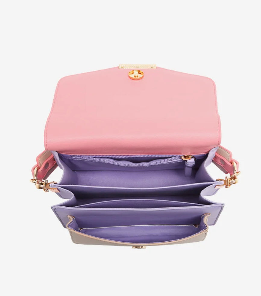Noella - Blanca Multi Compartment Bag Coral/Purple/Nude