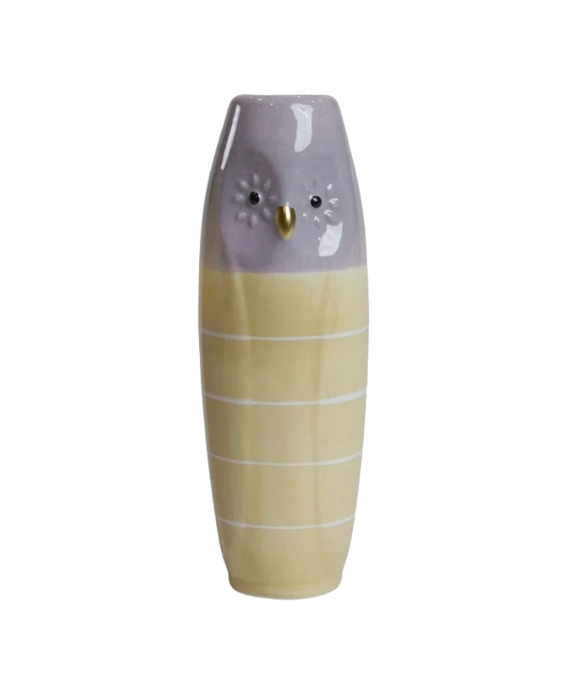 Speedtsberg - Vase Ugle  Gul/lilla - 2 varianter
