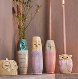 Speedtsberg - Vase Ugle  Gul/lilla - 2 varianter