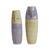 Speedtsberg - Vase Ugle  Gul/lilla - 2 varianter