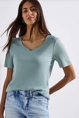 Street One t-shirt stylet med jeans – casual look