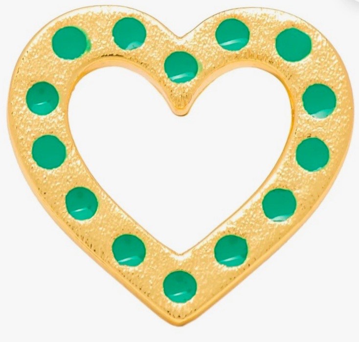 LULU Copenhagen - OMG Heart ørering - 1 stk - Flere farver