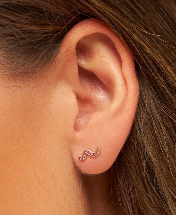 LULU Copenhagen - Snaky ørering - 1 stk - Flere farver