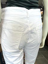 Hvide damejeans med middelhøj talje og god pasform – Jonny Q model P682AC