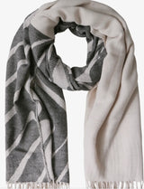 Street One - Langt Jacquard Tørklæde - Breezy Beige