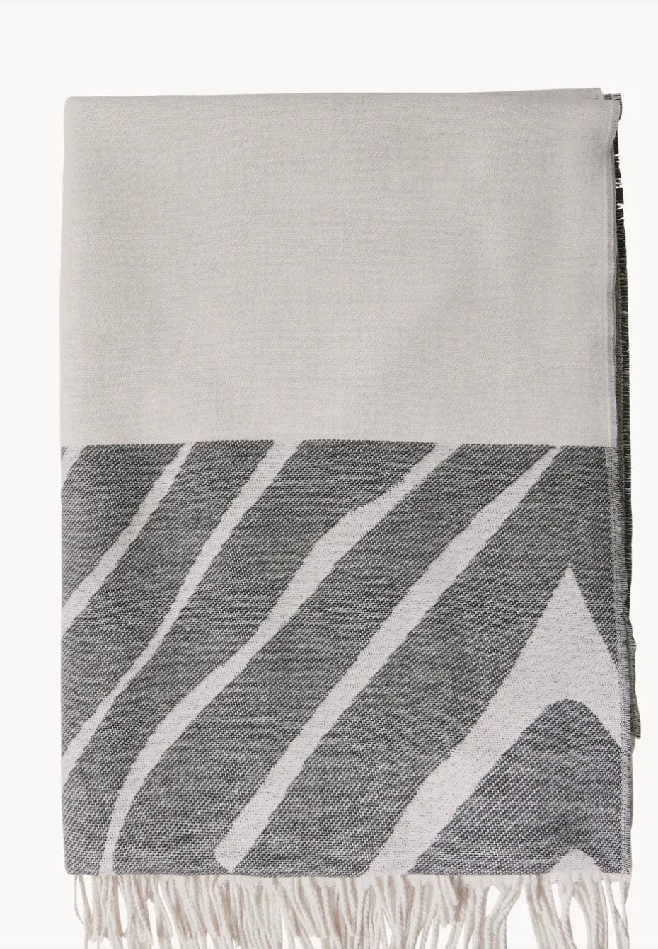 Street One - Langt Jacquard Tørklæde - Breezy Beige
