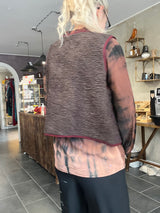 Cofur Teddy Vest T117C – unika OneSize i bomulds-teddy med genanvendt silkefór