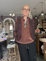Cofur Teddy Vest T117C – unika OneSize i bomulds-teddy med genanvendt silkefór