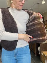 Cofur Teddy Vest T117C – unika OneSize i bomulds-teddy med genanvendt silkefór