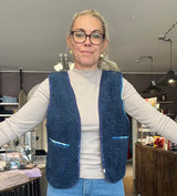 Cofur Teddy Vest T117C – unika OneSize i bomulds-teddy med genanvendt silkefór