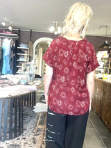 Upcyclet sari-silke med unika præg – Cofur IVY Blouse