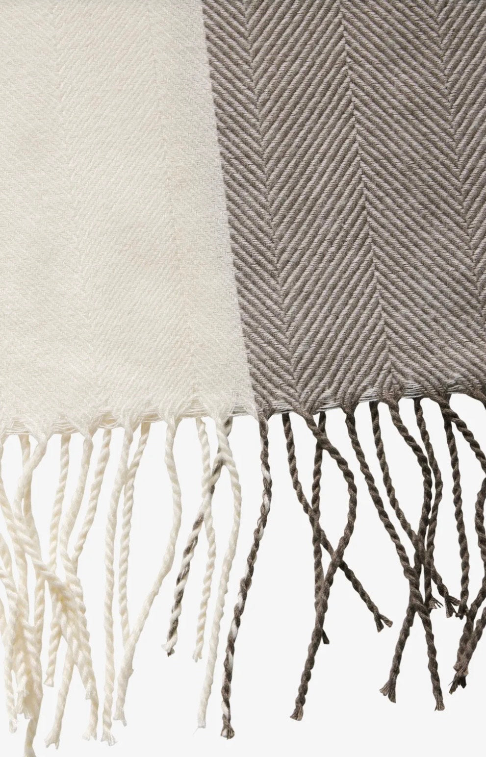 Street One - Blødt jacquard tørklæde - beige