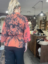 Unik sari-silke kimono fra Cofur – dækker overarmen, kan bruges åben eller lukket