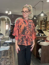 Cofur New-Yorker Kimono S17 – kort kimono i vintage silke med knapper og bindebånd