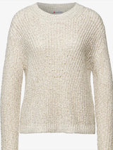 Street One - Sweater med strikmønster - Cloud cream