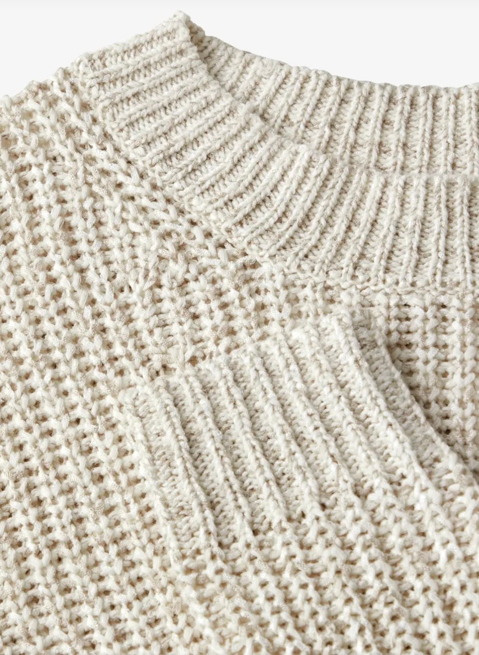 Street One - Sweater med strikmønster - Cloud cream