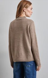 Street One - Strikket Sweater m/høj hals - Flere Farver