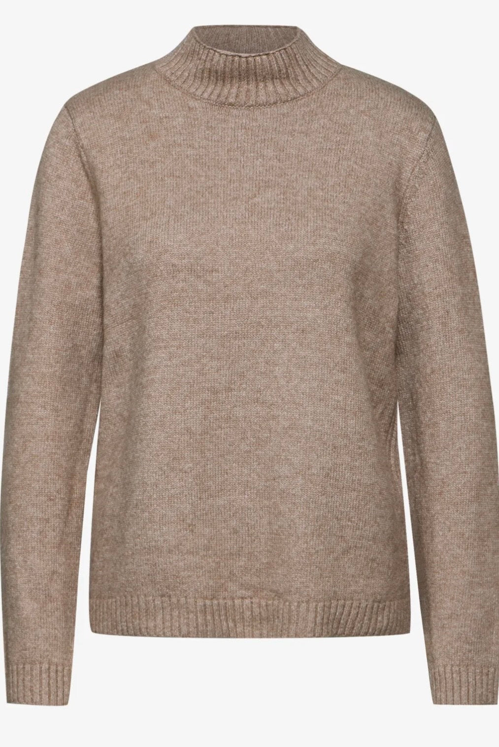 Street One - Strikket Sweater m/høj hals - Flere Farver
