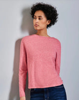Street One - Tynd Sweater med slids - Sugar Coral