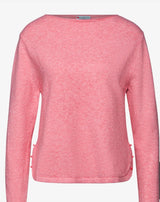 Street One - Tynd Sweater med slids - Sugar Coral