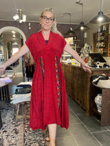 Vintage sari-silke med smuk patina – Cofur Casual Dress Long S310