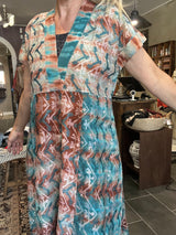 Vintage sari-silke med smuk patina – Cofur Casual Dress Long S310