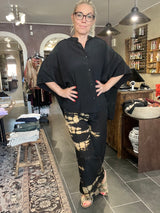 Sophie Pant i vintage sari-silke – Cofur S67 sort/gylden