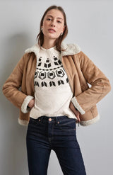 Street One - Jacquard sweater m/høj hals