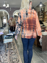 Cofur City Blouse S156 – gylden unika silkebluse i vintage sari-silke (M/L)