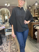 Vintage sari-silke med patina – Cofur Diva Blouse S65, unika