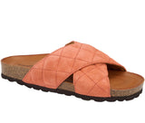 Tim & Simonsen - Maise Quilt Sandal - Coral/brown
