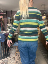 MATHILDE pullover i økologisk bomuld – side/ryg, relaxed fit og sideslidser