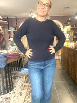 Mansted NECTARINE strik i 63 Navy – front