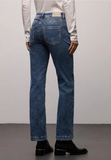 Street One Bootcut HW Jeans 380355 i medium blue – high waist slim fit jeans