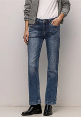 Street One Bootcut HW Jeans 380355 i medium blue – high waist slim fit jeans