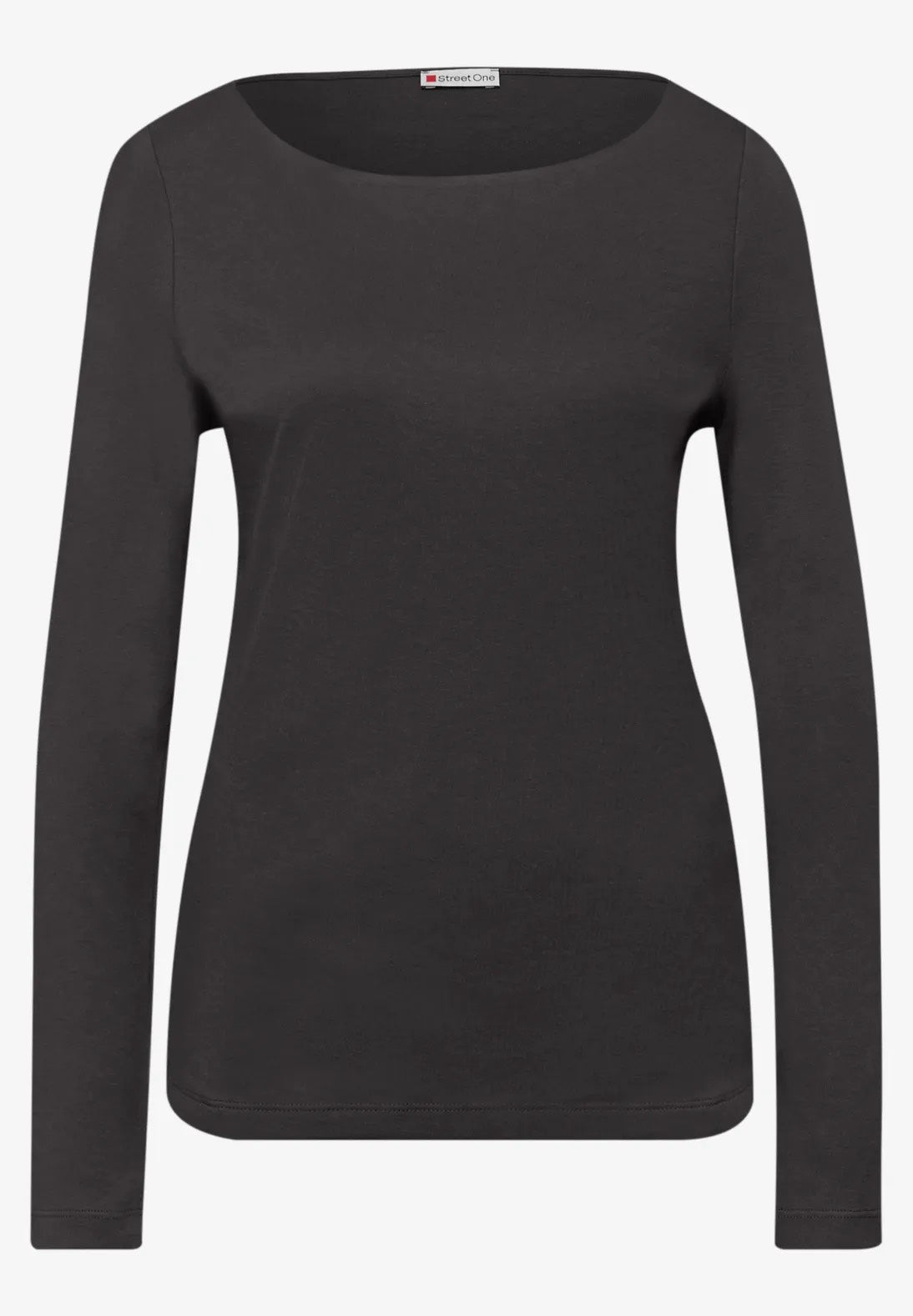 Street One Basic shirt New Lanea 324176 – langærmet bluse med bådhals