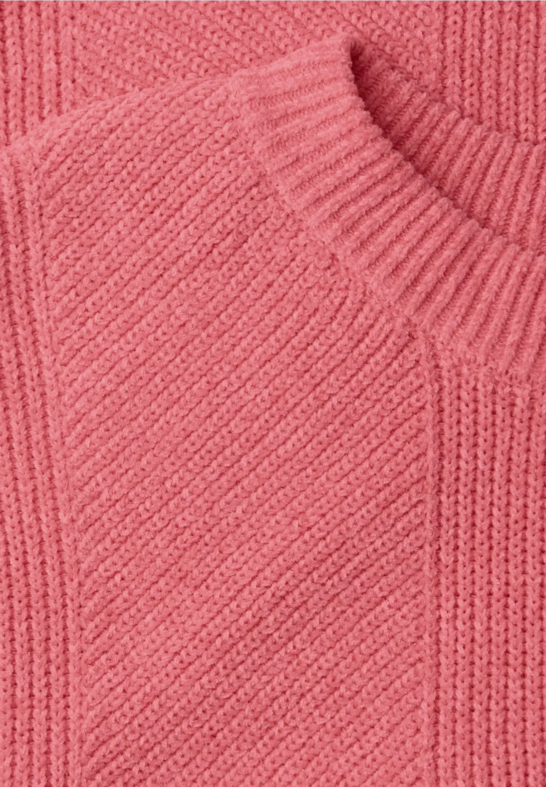 Street One ærmeløs chenille pullover 303499 i striking coral – pullunder til layering