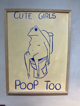 Illustration - CUTE GIRLS POOP TOO - flere varianter