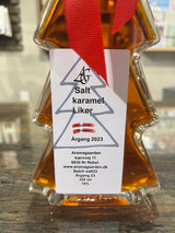 Aromagaardens Likør Salt Karamel – 350 ml juletræsflaske fra Nørre Nebel