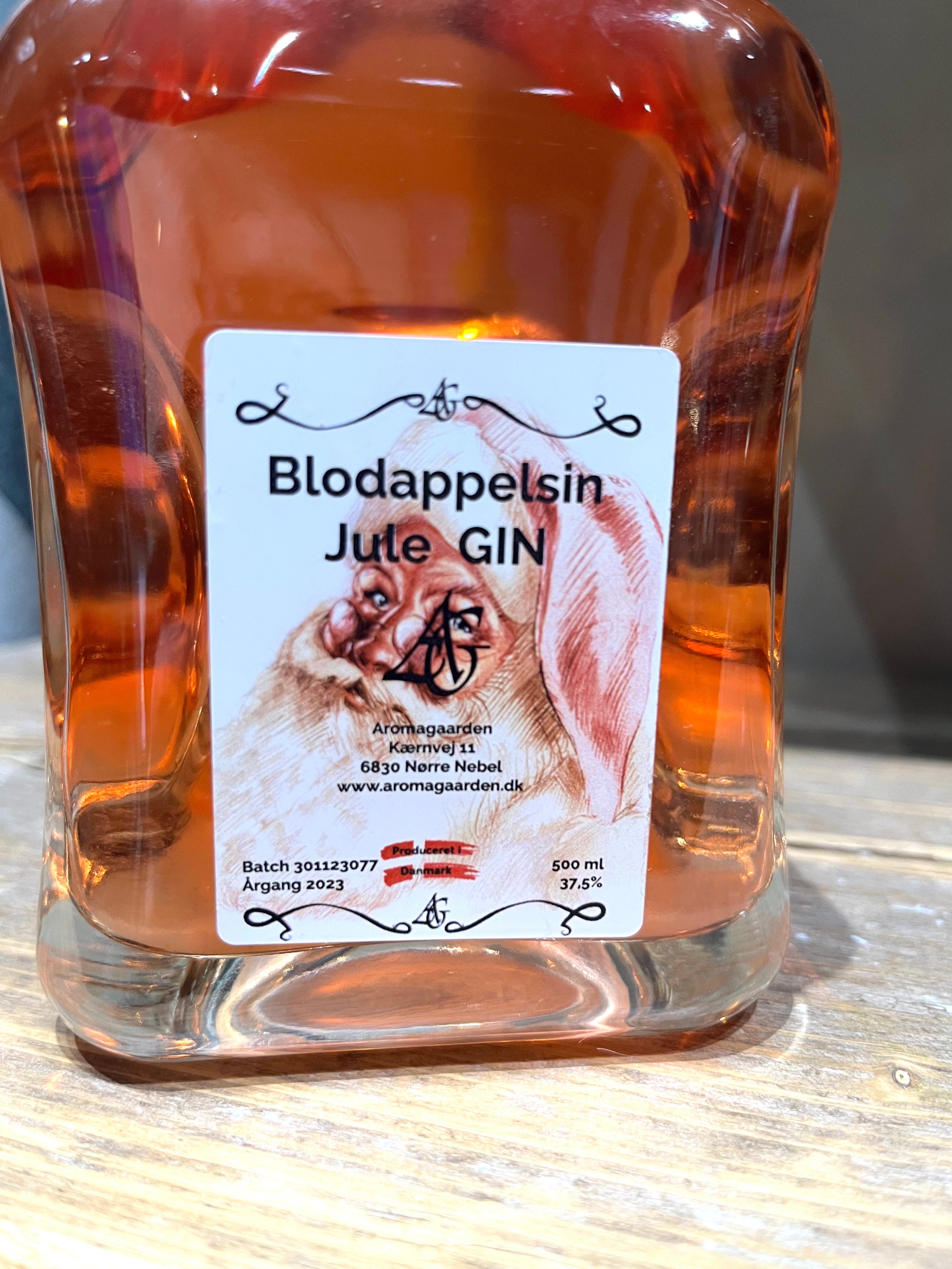 Aromagaardens Julegin Blodappelsin – 500 ml økologisk gin fra Nørre Nebel