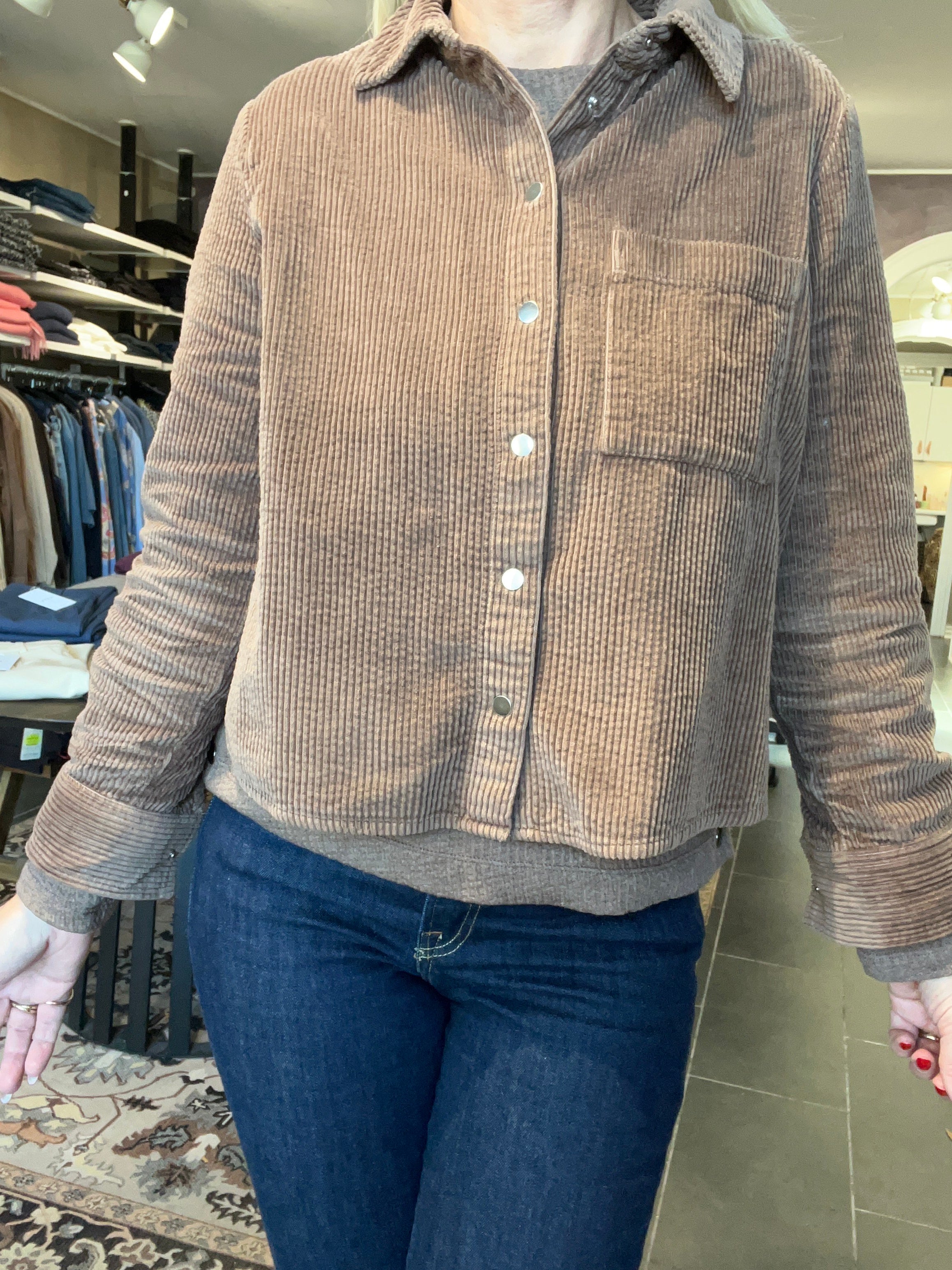 Street One Corduroy Shirtcollar Blouse (346059) – Silk Brown