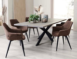 House of Sander - Signe spisebordsstol - imiteret ruskind - flere farver