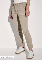 Street One - Jeans med cargo look - MidWaist - Beige