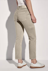 Street One - Jeans med cargo look - MidWaist - Beige