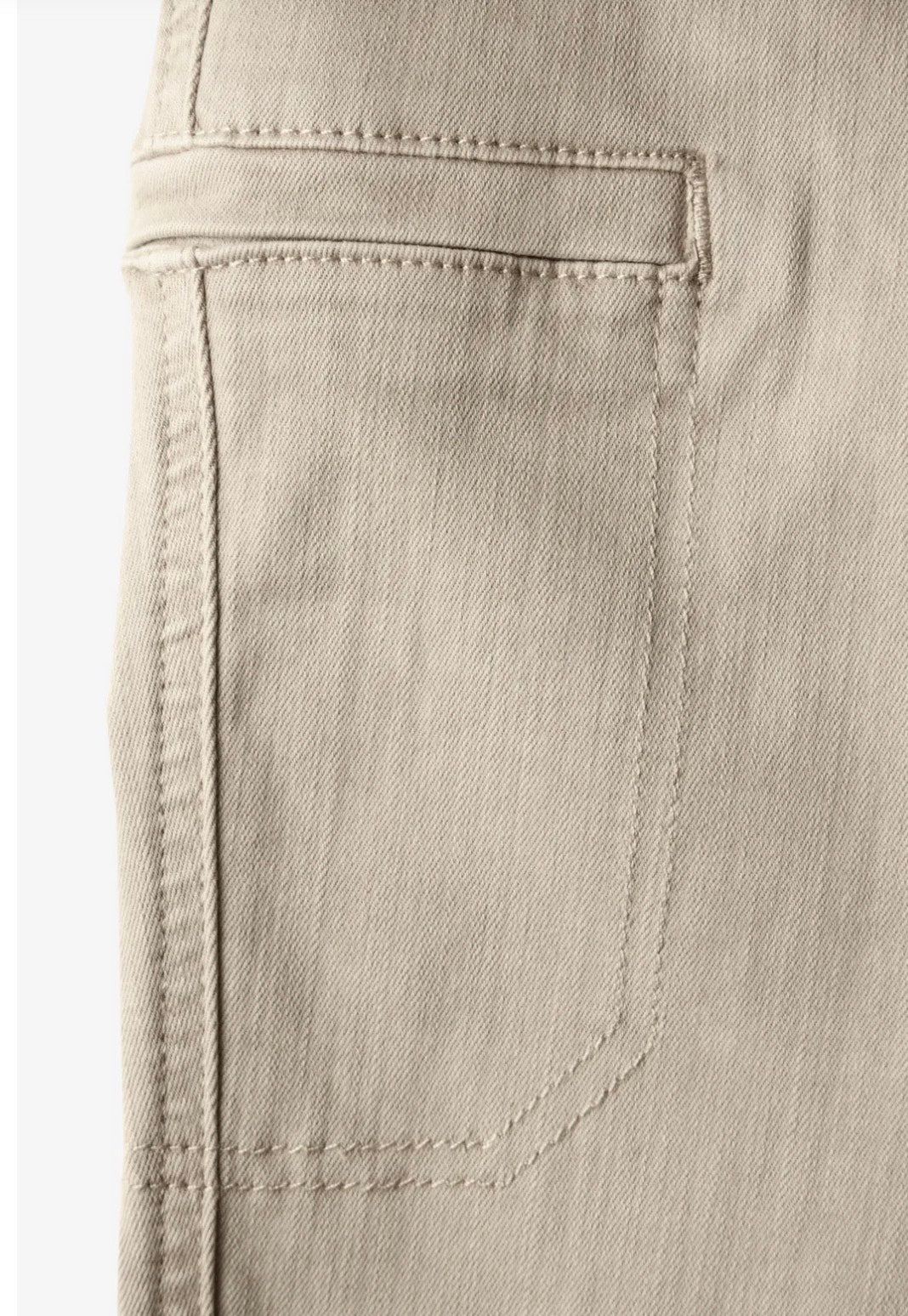 Street One - Jeans med cargo look - MidWaist - Beige