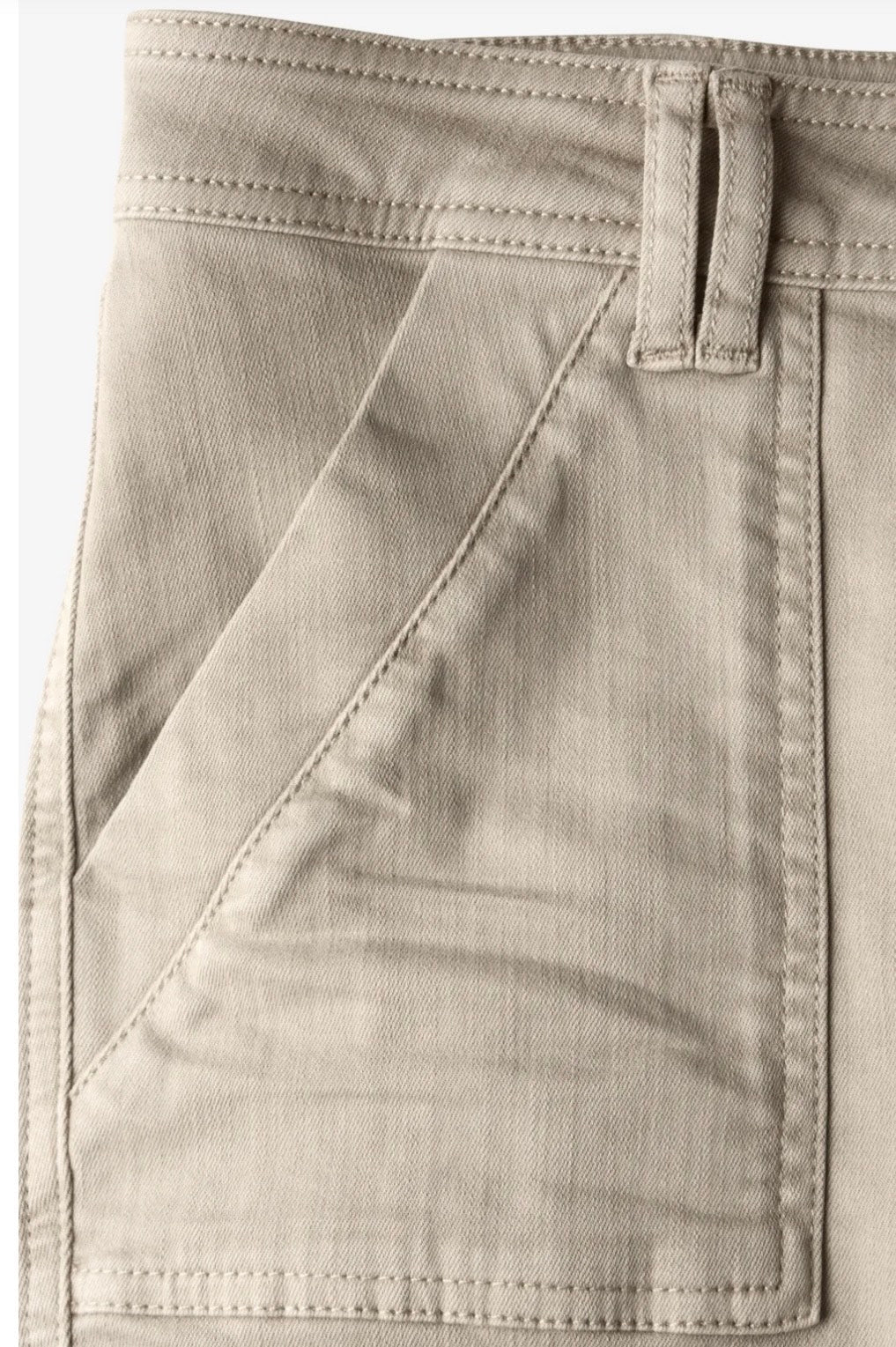 Street One - Jeans med cargo look - MidWaist - Beige